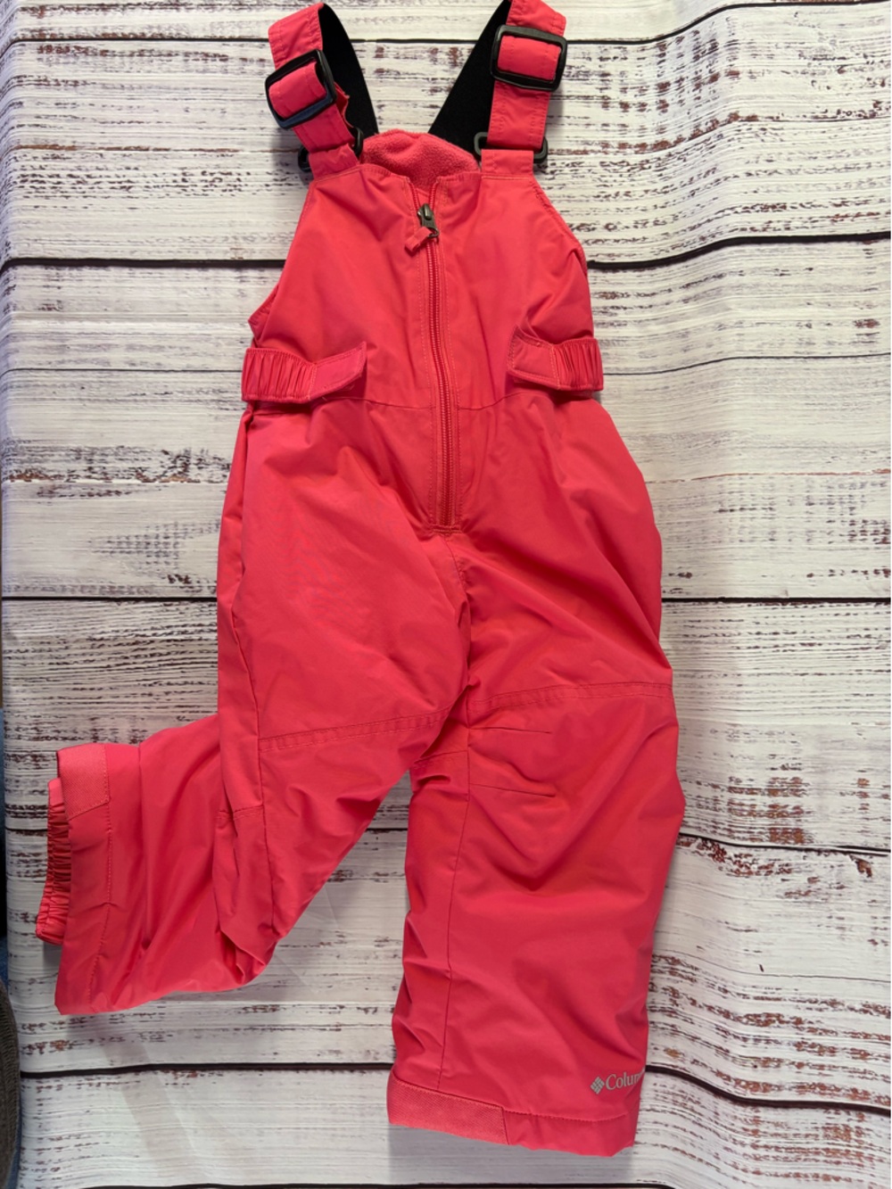 Columbia Bright Coral Kids' snow jumpsuit